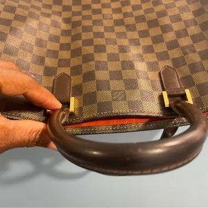 Louis Vuitton Sac Plat Damier Ebene Canvas